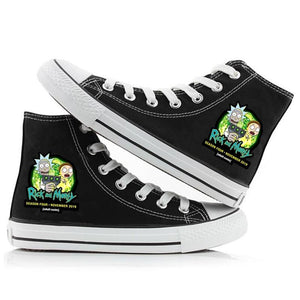 Rick And Morty #2 High Tops Casual Canvas Shoes Unisex Sneakers