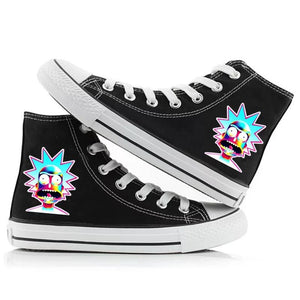 Rick And Morty #4 High Tops Casual Canvas Shoes Unisex Sneakers