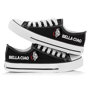 La casa de papel #4 Cosplay Shoes Canvas Sneakers For Kids Adults