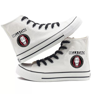 La casa de papel #1 High Tops Casual Canvas Shoes Unisex Sneakers