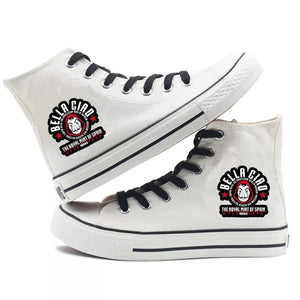 La casa de papel #2 High Tops Casual Canvas Shoes Unisex Sneakers