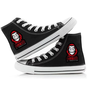 La casa de papel #5 High Tops Casual Canvas Shoes Unisex Sneakers