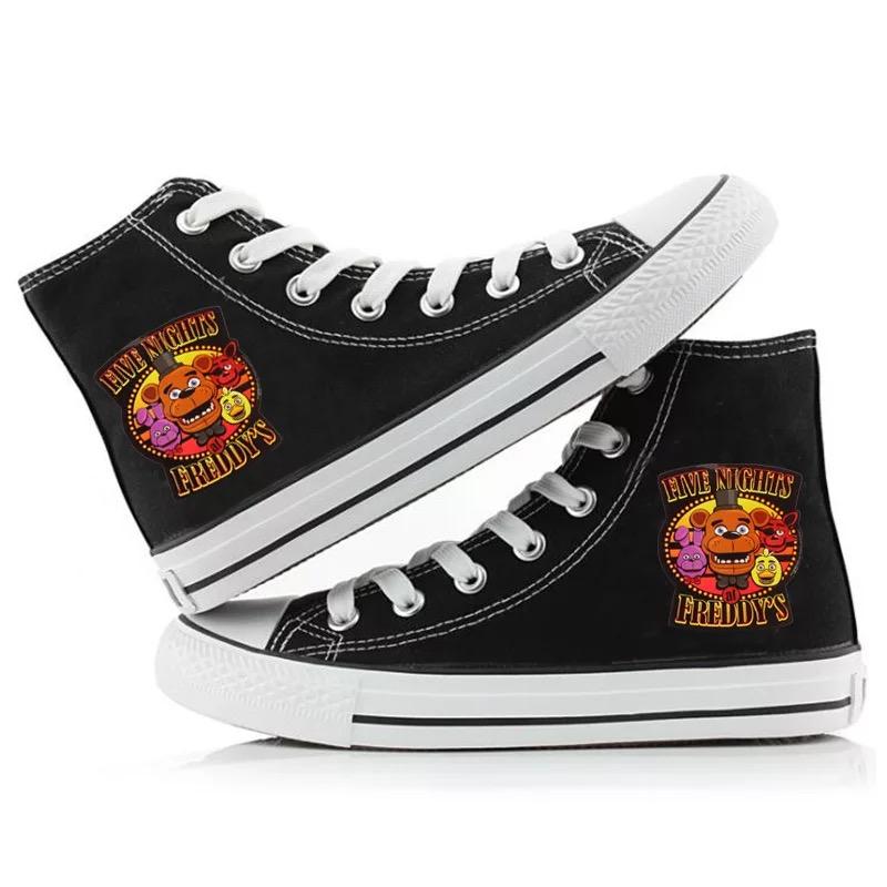 Five Night at Freddi#4 High Tops Casual Canvas Shoes Unisex Sneakers