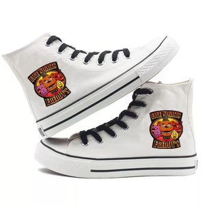 Five Night at Freddi#4 High Tops Casual Canvas Shoes Unisex Sneakers
