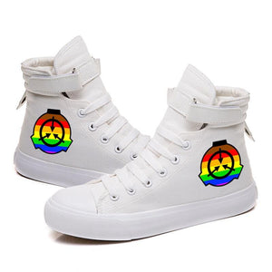 SCP Foundation #3 Cosplay Shoes High Top Canvas Sneakers