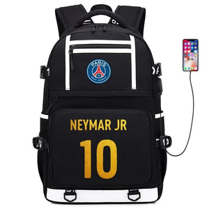 Football  #3 USB Charging Backpack School NoteBook Laptop Travel Bags