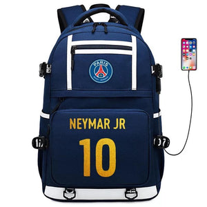 Football  #3 USB Charging Backpack School NoteBook Laptop Travel Bags