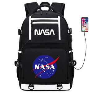 Space #1 USB Charging Backpack School NoteBook Laptop Travel Bags