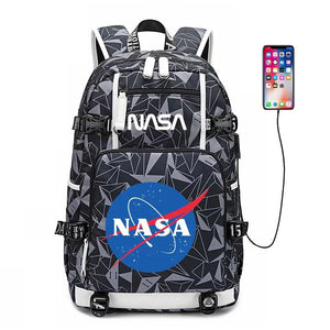 Space #1 USB Charging Backpack School NoteBook Laptop Travel Bags