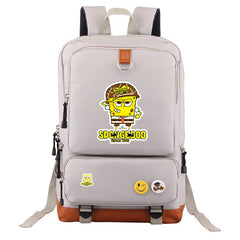 SquarePants SpongeBob School Bag Water Proof Backpack NoteBook Laptop For Kids Adults