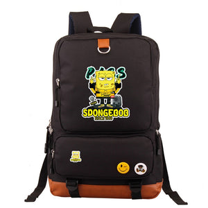 SquarePants SpongeBob  #2 School Bag Water Proof Backpack NoteBook Laptop For Kids Adults