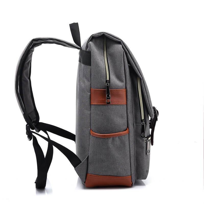 Bendy Canvas Travel Backpack School Bag
