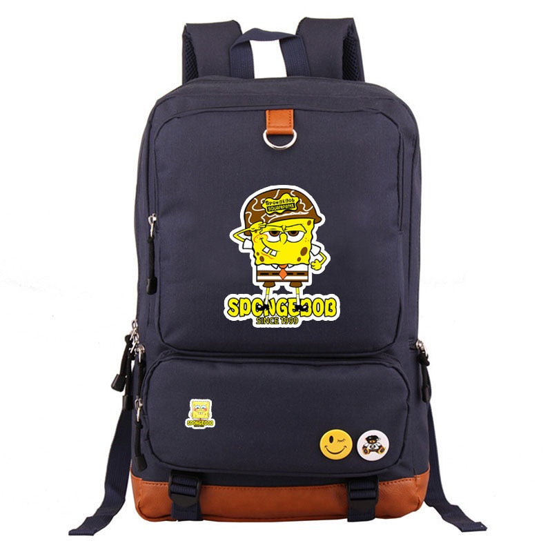 SquarePants SpongeBob School Bag Water Proof Backpack NoteBook Laptop For Kids Adults