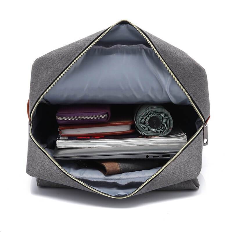 Bendy Canvas Travel Backpack School Bag
