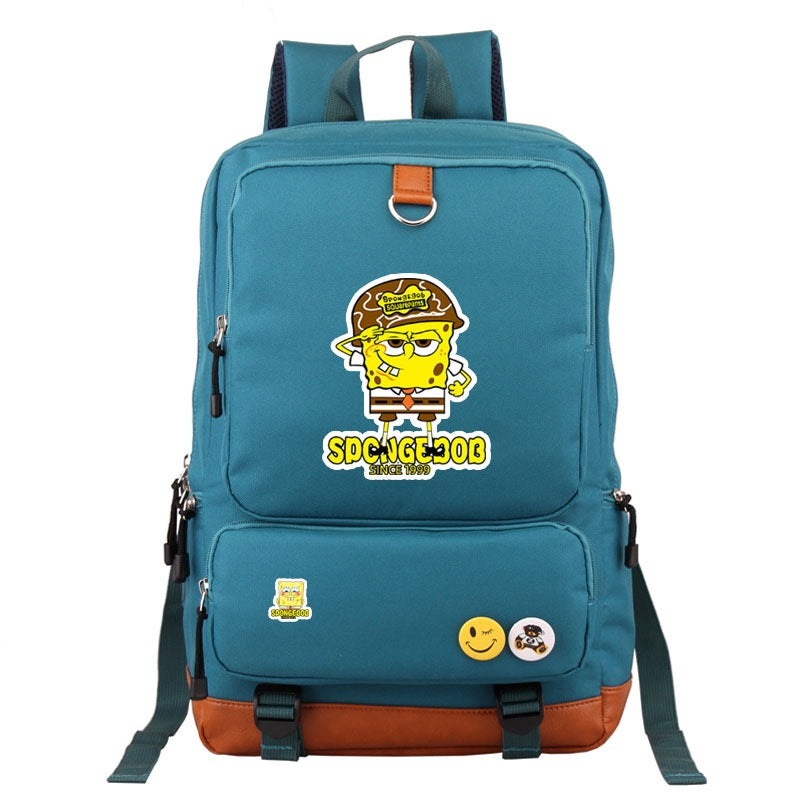 SquarePants SpongeBob School Bag Water Proof Backpack NoteBook Laptop For Kids Adults