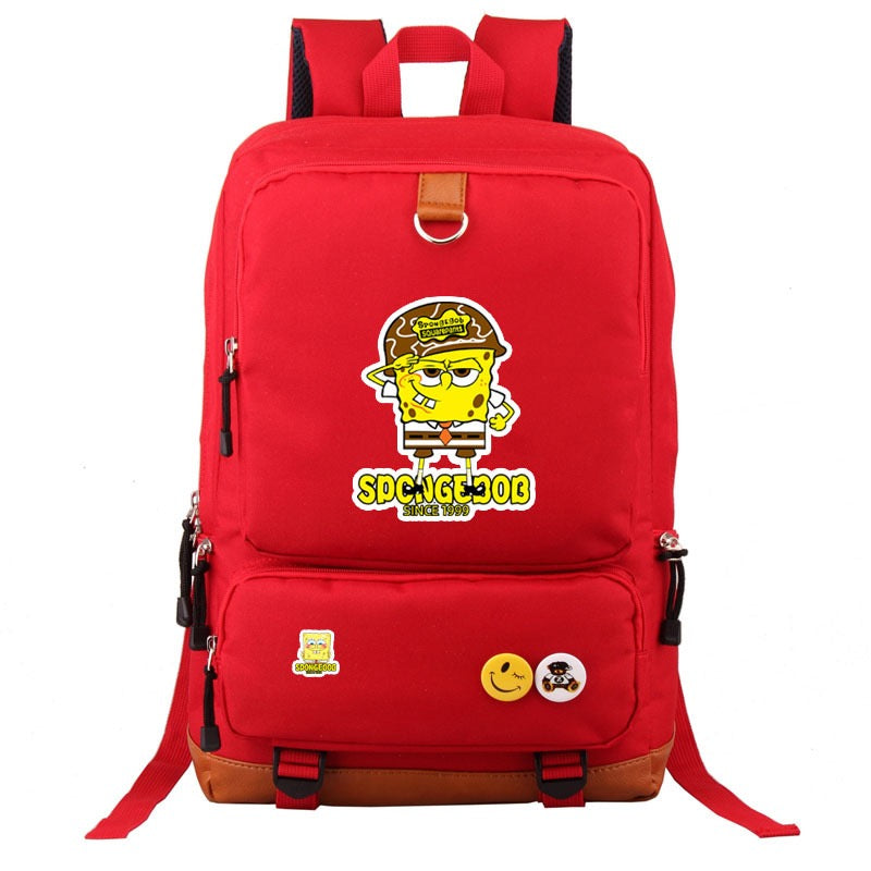 SquarePants SpongeBob School Bag Water Proof Backpack NoteBook Laptop For Kids Adults