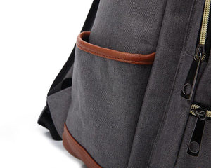 Bendy Canvas Travel Backpack School Bag