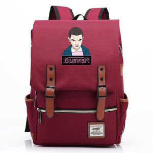 Stranger Things Eleven 11 Canvas Travel Backpack School Bag