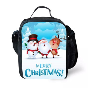 Christmas Santa  Lunch Box Bag Lunch Tote For Kids