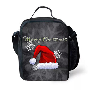 Christmas Hat Lunch Box Bag Lunch Tote For Kids