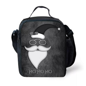 Christmas Santa Claus Elk #7 Lunch Box Bag Lunch Tote For Kids