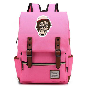 Stranger Things Dustin Hat Canvas Travel Backpack School Bag