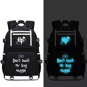 Harry Potter #1 USB Charging Backpack School NoteBook Laptop Travel Bags