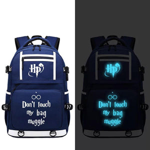 Harry Potter #1 USB Charging Backpack School NoteBook Laptop Travel Bags