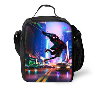 Spider Man Into the Spider-Verse Miles Morales Lunch Box Bag Lunch Tote For Kids
