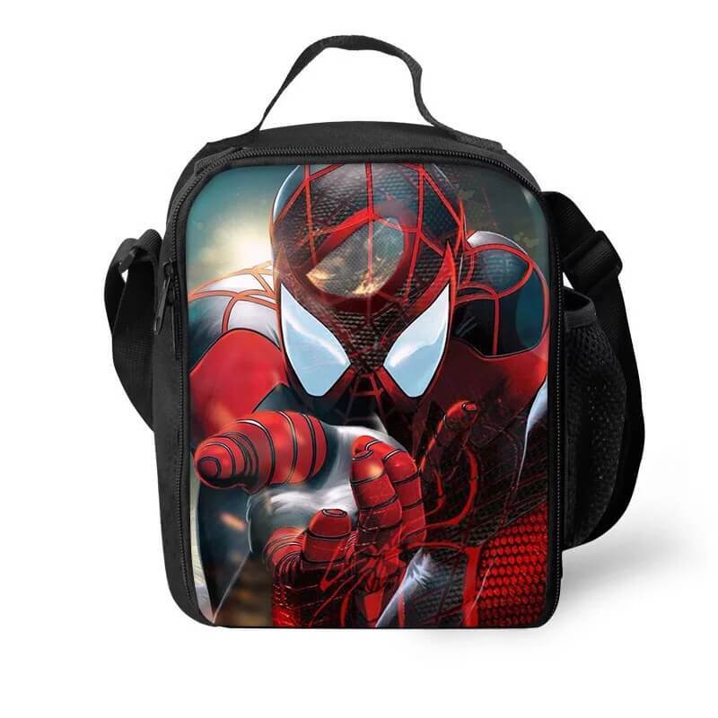 Spider Man Into the Spider-Verse Miles Morales  Lunch Box Bag Lunch Tote For Kids