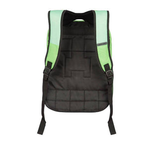 Game Minecraft Creeper Diamond Sword Canvas Travel Backpack School Bag Water Proof