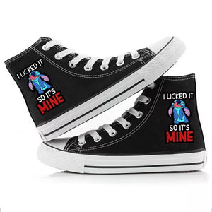 Lilo & Stitch Stitch #9 Cosplay Shoes High Top Canvas Sneakers For Kids Adults