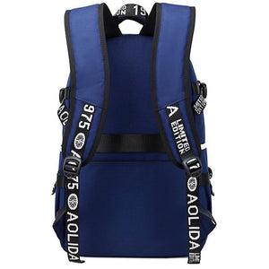 Football  #3 USB Charging Backpack School NoteBook Laptop Travel Bags