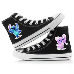 Lilo & Stitch Stitch #11 Cosplay Shoes High Top Canvas Sneakers For Kids Adults