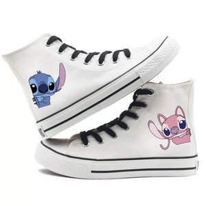 Lilo & Stitch Stitch #12 Cosplay Shoes High Top Canvas Sneakers For Kids Adults