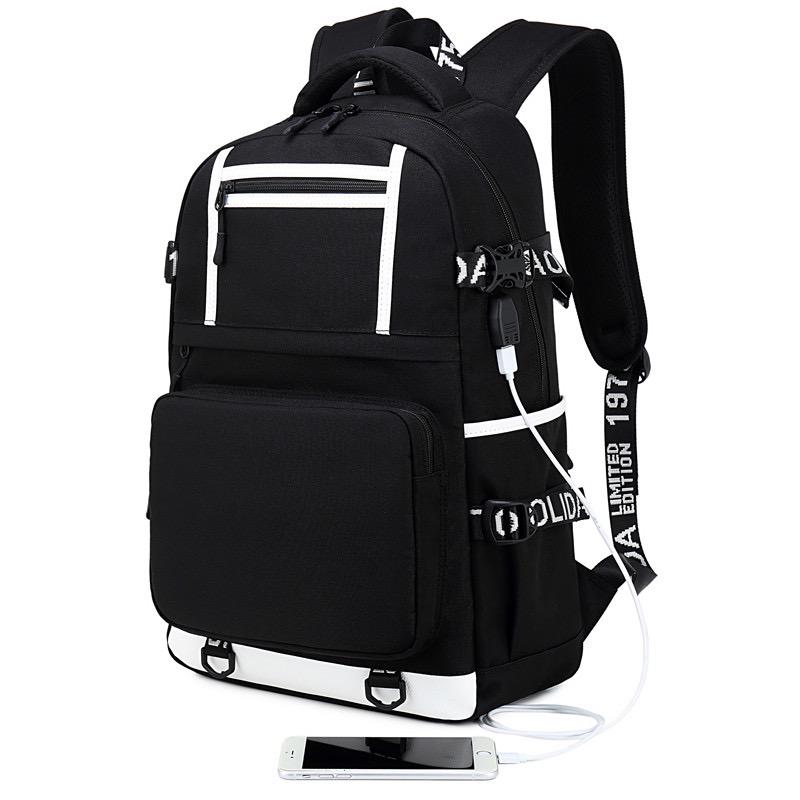 Football CR7 Forza Soccer#2 USB Charging Backpack School NoteBook Laptop Travel Bags