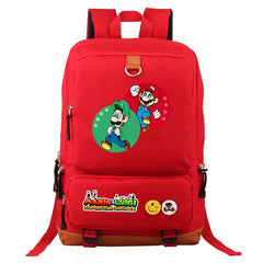 Mario and Luigi School Bag Water Proof Backpack NoteBook Laptop