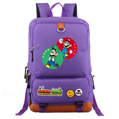 Mario and Luigi School Bag Water Proof Backpack NoteBook Laptop