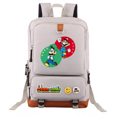 Mario and Luigi School Bag Water Proof Backpack NoteBook Laptop