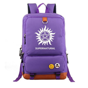 Supernatural Demon Hunter Winchester Bros Sam Dean School Bags Water Proof Backpack