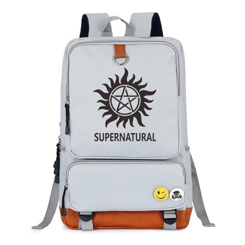 Supernatural Demon Hunter Winchester Bros Sam Dean School Bags Water Proof Backpack