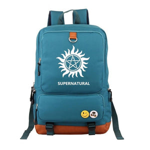 Supernatural Demon Hunter Winchester Bros Sam Dean School Bags Water Proof Backpack