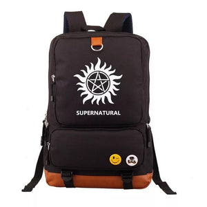Supernatural Demon Hunter Winchester Bros Sam Dean School Bags Water Proof Backpack