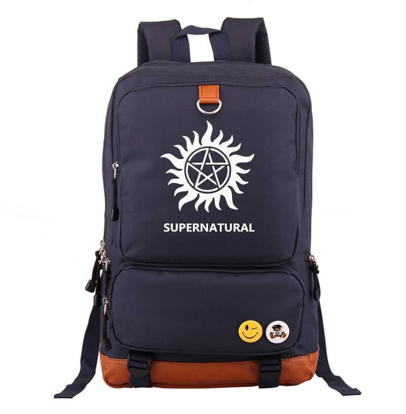Supernatural Demon Hunter Winchester Bros Sam Dean School Bags Water Proof Backpack