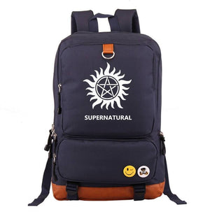 Supernatural Demon Hunter Winchester Bros Sam Dean School Bags Water Proof Backpack