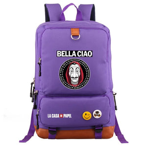 La Casa de Papel #1 School Bag Water Proof Backpack NoteBook Laptop