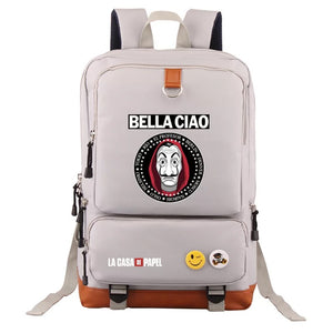 La Casa de Papel #1 School Bag Water Proof Backpack NoteBook Laptop