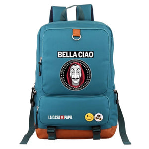 La Casa de Papel #1 School Bag Water Proof Backpack NoteBook Laptop