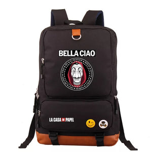 La Casa de Papel #1 School Bag Water Proof Backpack NoteBook Laptop