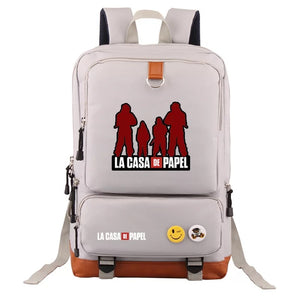 La Casa de Papel #2 School Bag Water Proof Backpack NoteBook Laptop